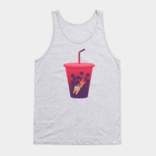 Diving for Milk Tea Pearls (Berry Flavor) Tank Top